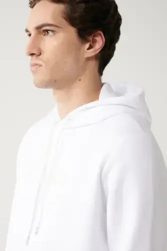 White Hooded Sweatshirt - AVVA (1)
