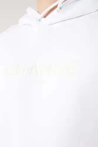 White Hooded Sweatshirt - 5