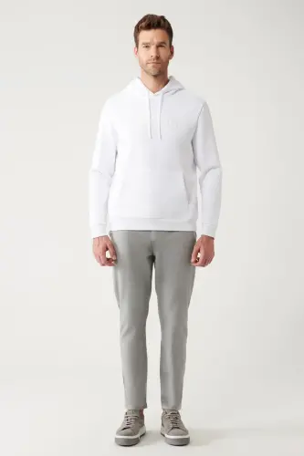 White Hooded Sweatshirt - 6