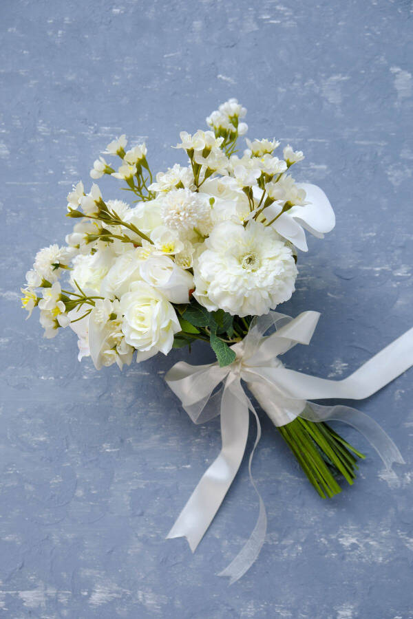 White Imperial Premium Bridal Flower - 1