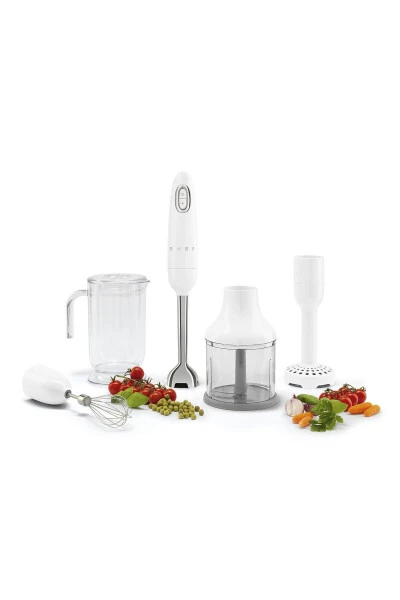 White Kettle, filter coffee maker and hand blender set - 3