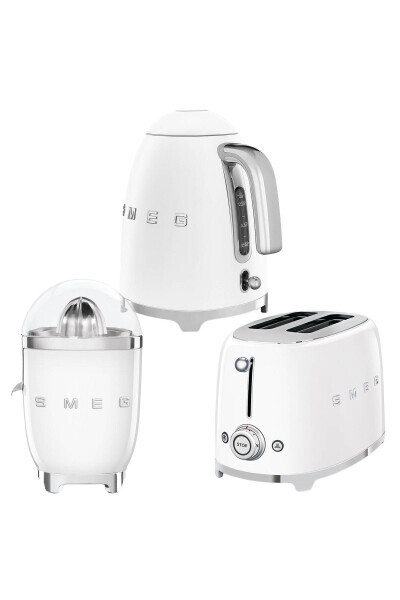 White Kettle, Toaster and Citrus Juicer Set - SMEG (1)