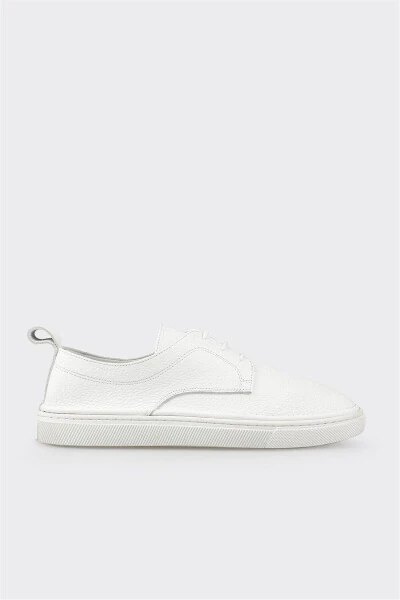 White Leather Women's Sneakers - ELLE