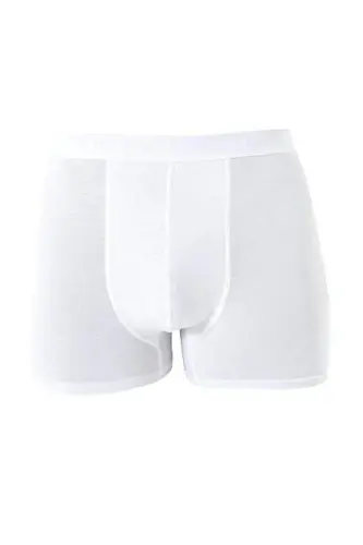 White Men's Boxer Briefs 10-Pack Cotton Stretch Fabric - 10