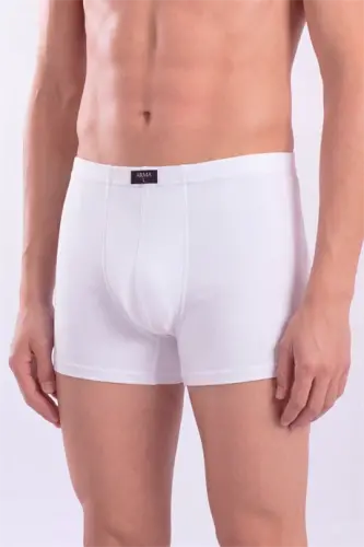 White Men's Boxer Plain 3-Pack Cotton Elastane - 3