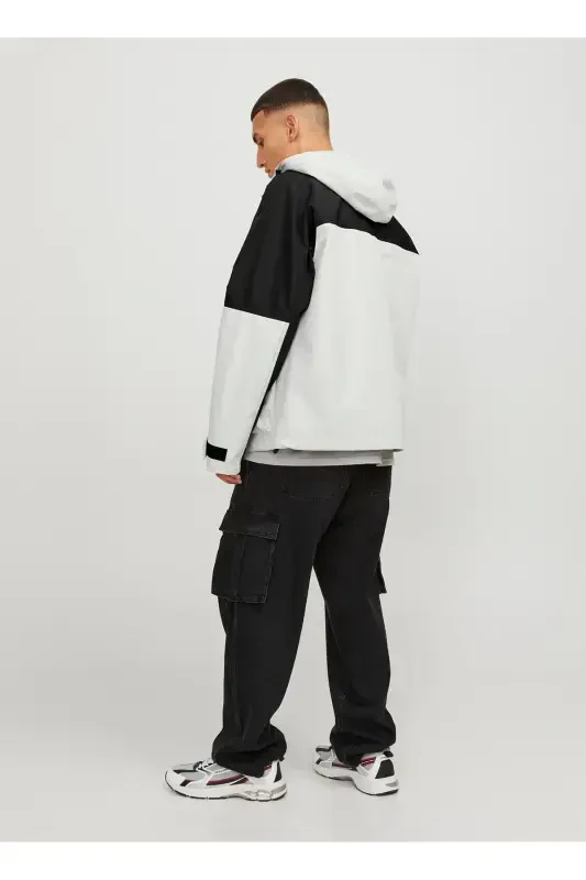 White Men's Jacket JCOHIKE LIGHT JACKET-Beige - 5