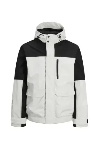 White Men's Jacket JCOHIKE LIGHT JACKET-Beige - 7