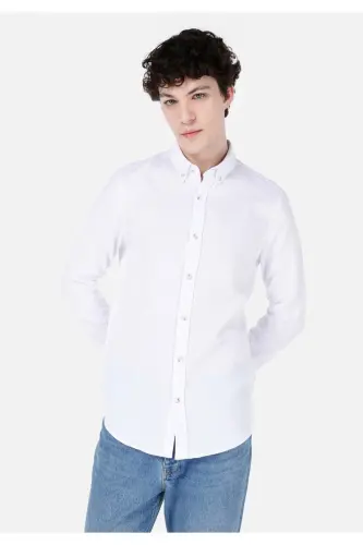 White men's shirt - 1