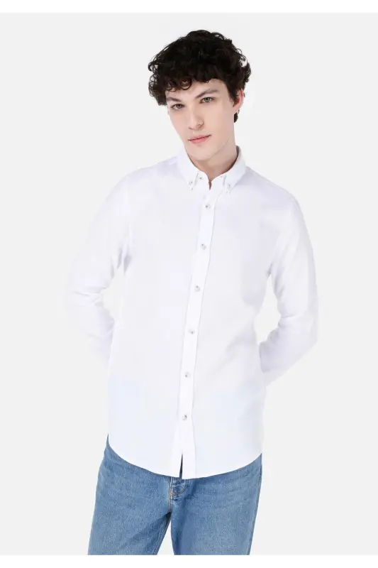 White men's shirt - 1