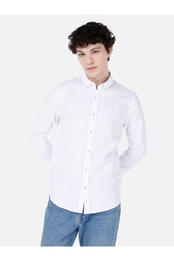 White men's shirt - 1