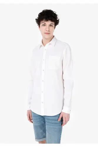 White men's shirt - 1