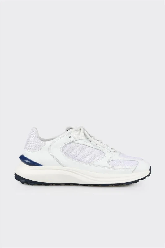 White Men's Sneakers - ELLE