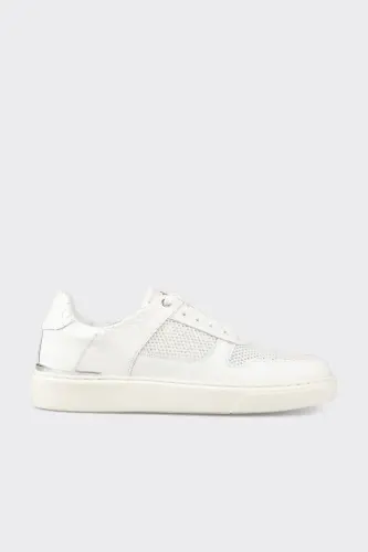 White Men's Sport Shoe - White 