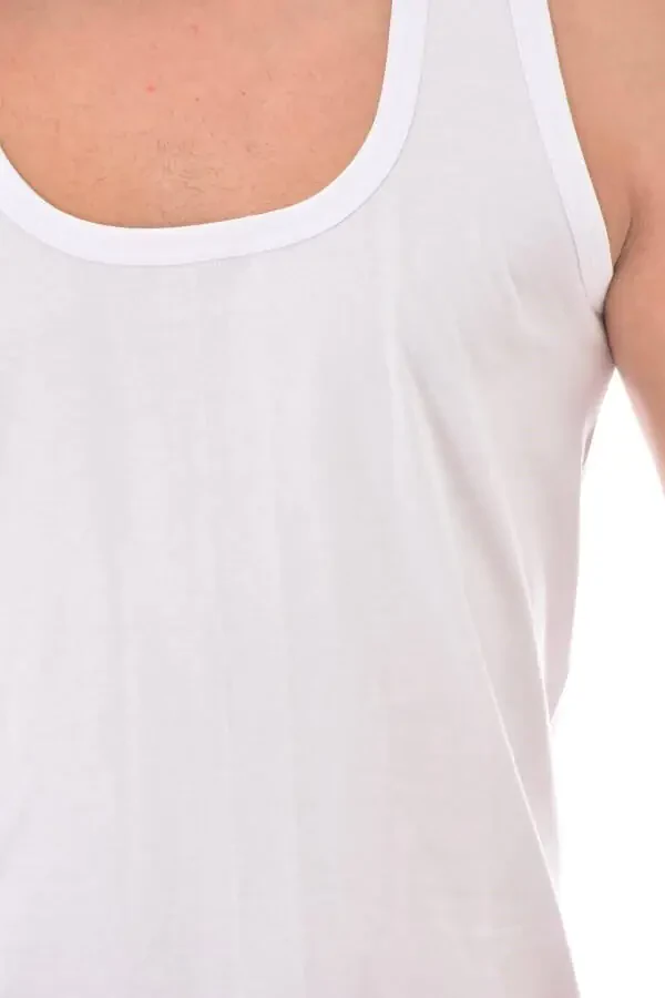 White Men's Tank Top - 5