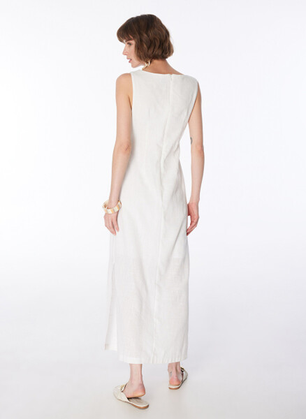 White midi dress for women - 5