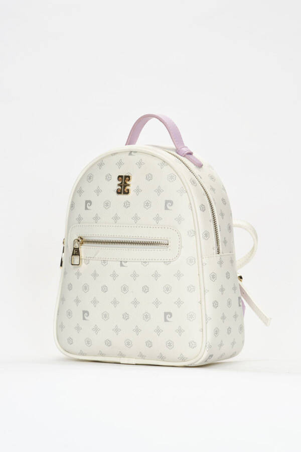 White Monogram Women's Backpack 05PO22Y1541 - 3