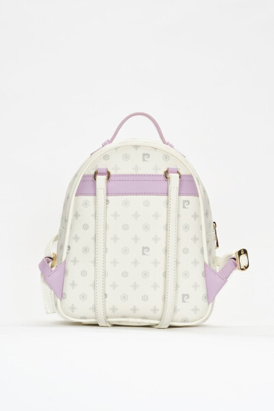 White Monogram Women's Backpack 05PO22Y1541 - 6