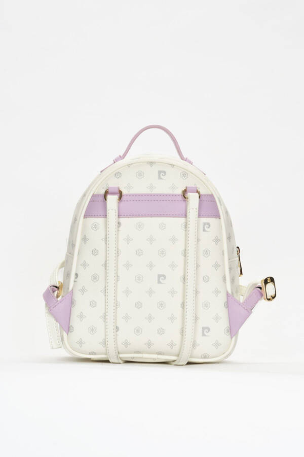 White Monogram Women's Backpack 05PO22Y1541 - 6