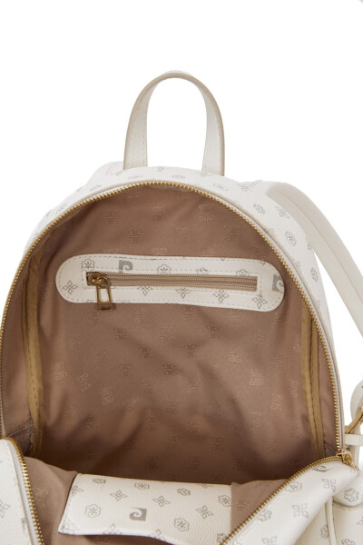 White Monogram Women's Backpack 05PO22Y1577 - 5