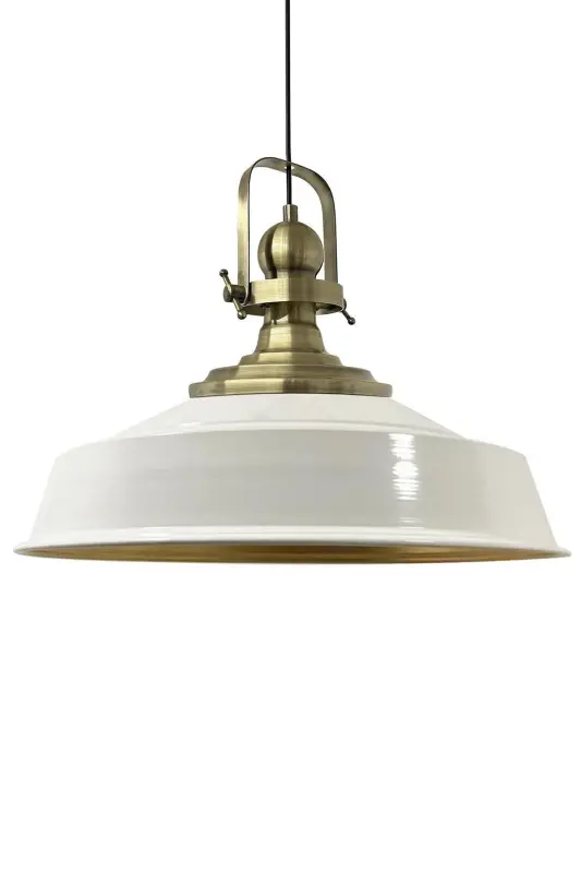White Noble Single Chandelier Antique Head Retro Pendant Lamp Restaurant Cafe Hall Chandeliers - 5