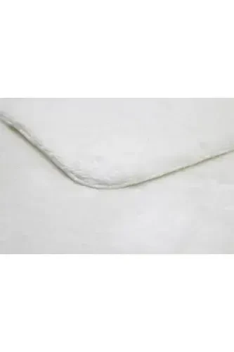 White Oval Post Rug Plush Soft Non-Slip Dot Base Antibacterial-White - 5