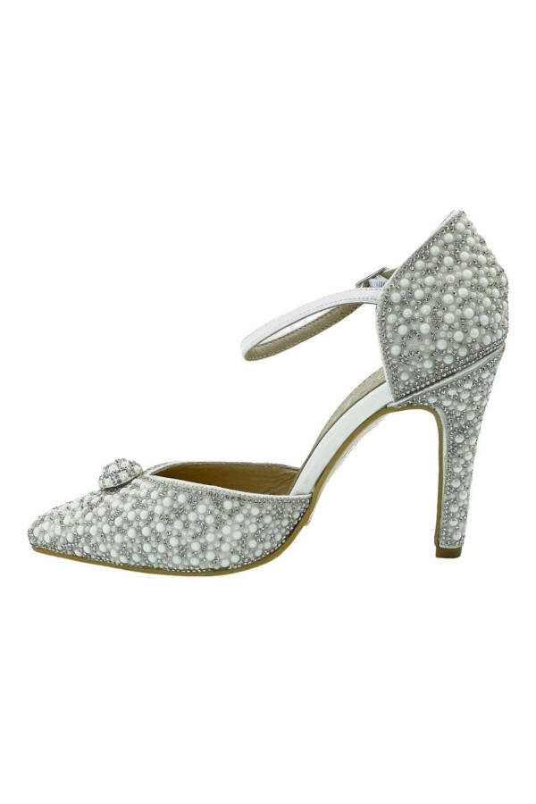 White Pearl Bridal Shoes - 2