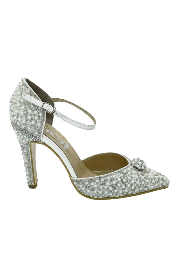 White Pearl Bridal Shoes - 3