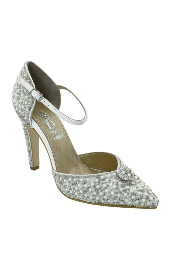 White Pearl Bridal Shoes - 4