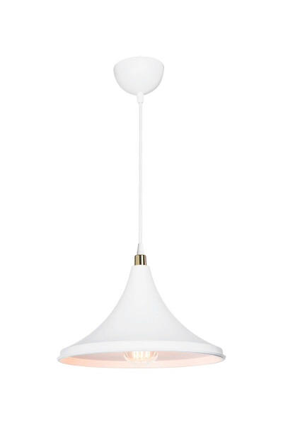 White Pendant Chandelier Bedroom Living Room Kitchen Corridor Lamp - 2