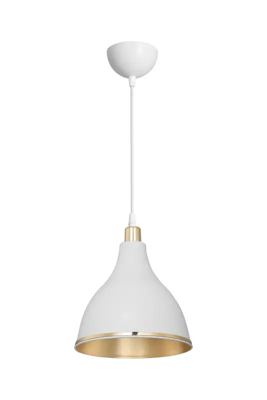 White Pendant Chandelier Bedroom Living Room Kitchen Hallway Lamp Gold-White - 2