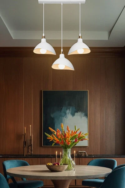 White Pendant Chandelier Kitchen Living Room Cafe Bar Bedroom Corridor Lamp 3-Tiered - AG LIGHTDESIGN