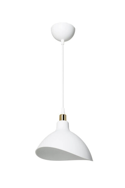 White Pendant Light Fixture Bedroom Living Room Kitchen Corridor Lamp - 6