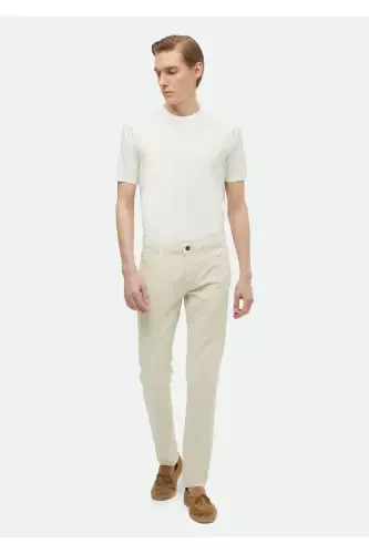 White Plain Bike Collar %100 Cotton T-Shirt - RAMSEY (1)