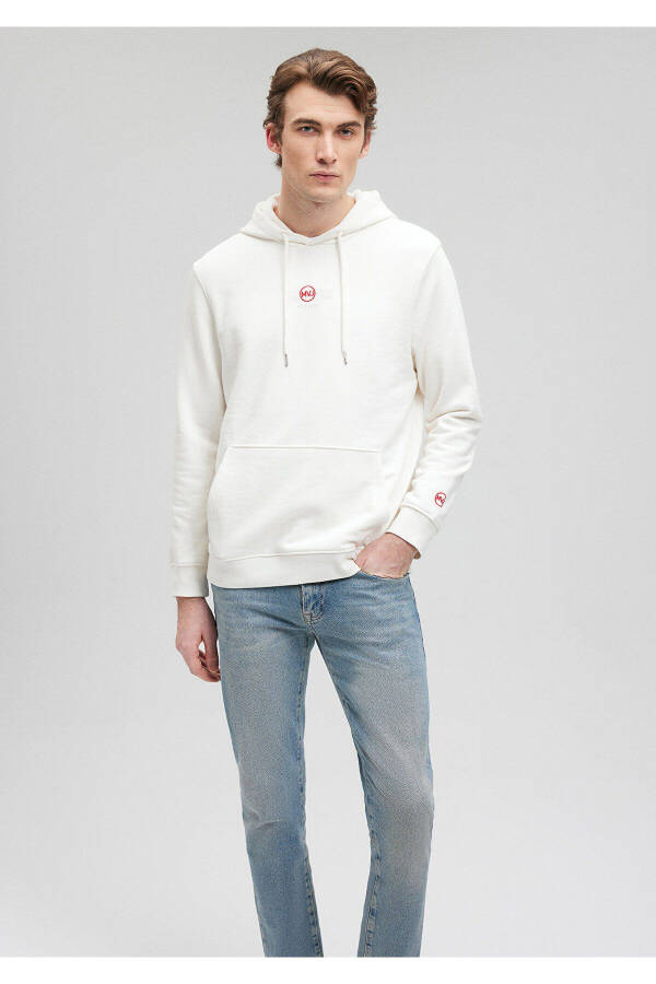 White Printed Hoodie 0s10077-70057 - 23