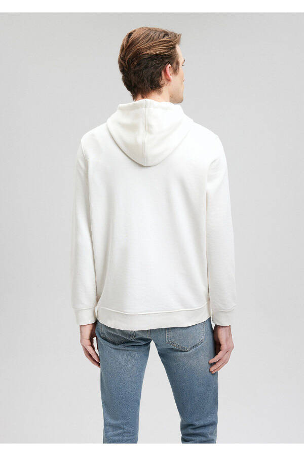 White Printed Hoodie 0s10077-70057 - 18