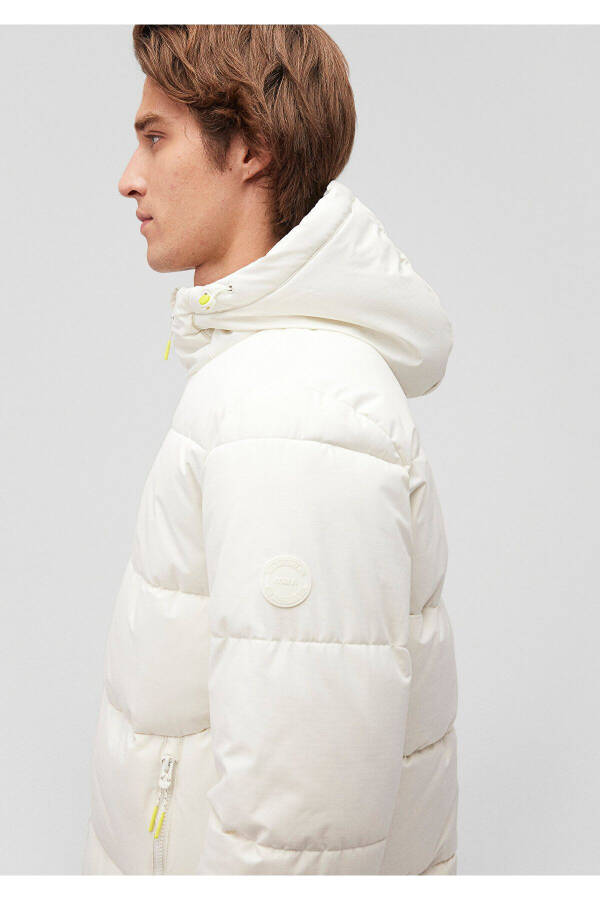 White puffer jacket with hood (0110211-71621) - 6