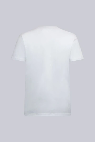 White Regular Fit Bicycle Neck Cotton Basic T-Shirt - Modazone (1)