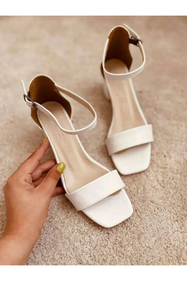 White Ribbon Bridal Classic Heeled Shoes - 4
