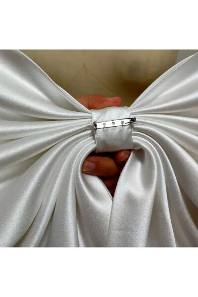 White Satin Ribbon Wedding Belt, Dress Belt, Bridal Extra Large Women's Dress Belt - 12