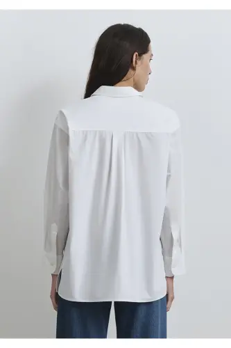 White Shirt Oversize / Wide Cut 1211088-620 - 4