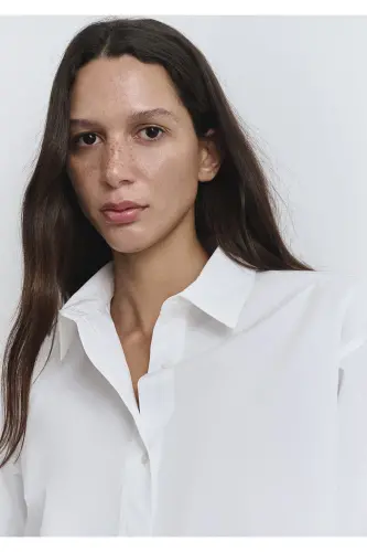 White Shirt Oversize / Wide Cut 1211088-620 - 6