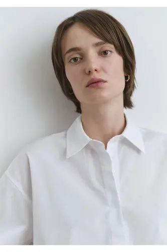 White Shirt Oversize / Wide Fit 1210887-620-Be - 5