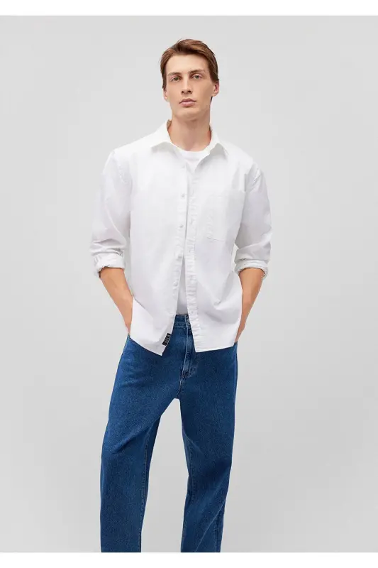 White Shirt Regular Fit / Normal Cut 0211113-62 - 3