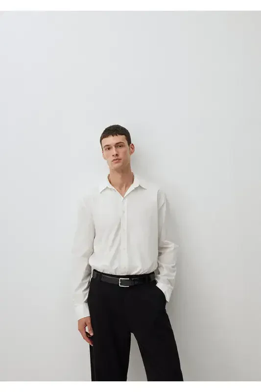 White Shirt Regular Fit / Normal Cut 0211126-70 - 1