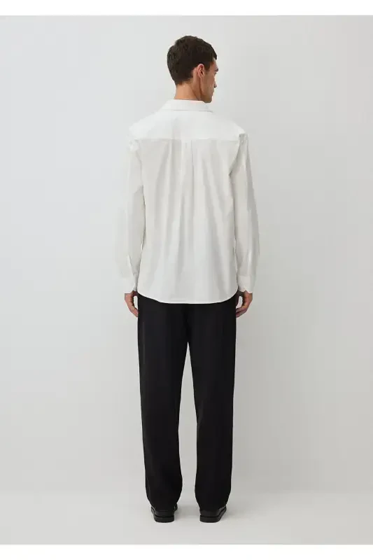 White Shirt Regular Fit / Normal Cut 0211126-70 - 4