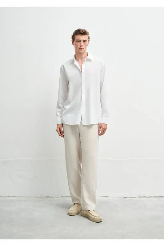 White Shirt Regular Fit / Normal Cut 0211624-85 - 1