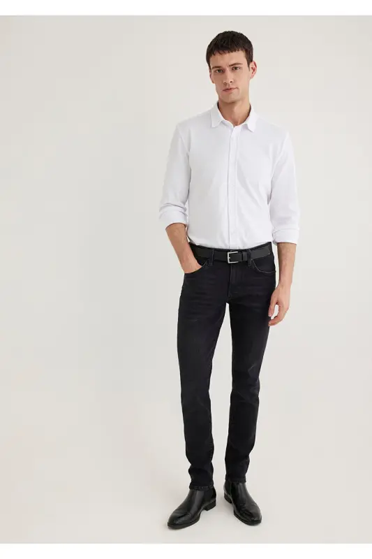 White Shirt Slim Fit / Narrow Cut 0211583-620-Beya - 2