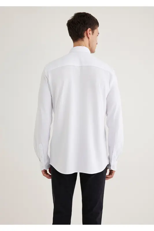 White Shirt Slim Fit / Narrow Cut 0211583-620-Beya - 6