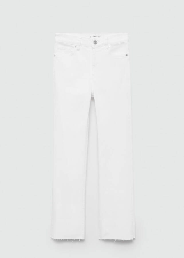 White Sienna flare crop jeans - 1