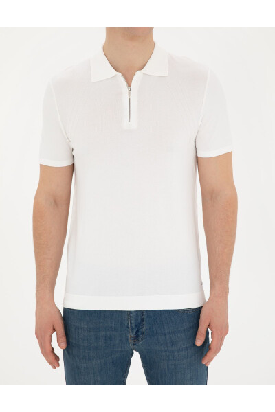 White Slim Fit Sweater - 13
